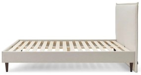 Letto matrimoniale imbottito beige con griglia 160x200 cm Sary - Bobochic Paris