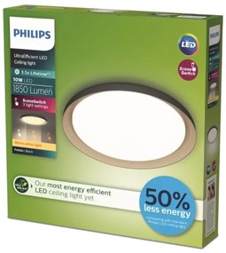 Philips - Plafoniera LED dimmerabile PEBBLO LED/10W/230V 2700K nero