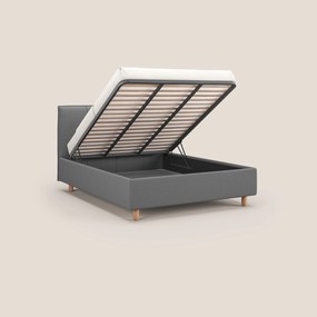 Lothar letto contenitore maxi dalle dimensioni contenute in tessuto impermeabile T13 grigio