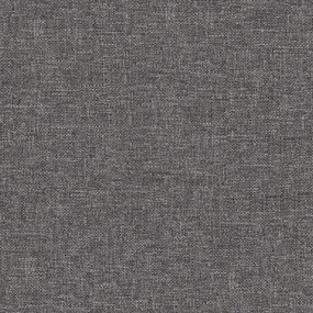 Poggiapiedi grigio chiaro 60x60x36 cm in tessuto e similpelle