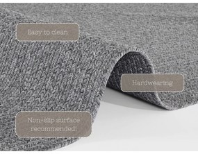 Tappeto grigio rotondo per esterni ø 150 cm - NORTHRUGS