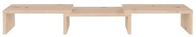 Supporto per monitor 60x24x10,5 cm in legno massello di pino