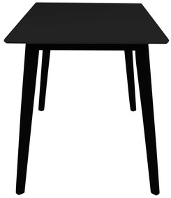 Tavolo da pranzo con piano nero 70x120 cm Vojens – Bonami Essentials