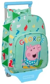 Trolley per la Scuola Peppa Pig George Menta 26 x 34 x 11 cm