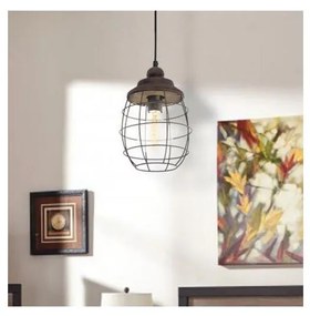 Eglo 49219 - Lampadario BAMPTON 1xE27/60W/230V