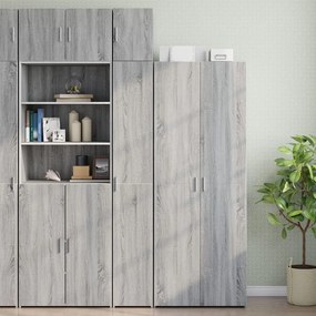 Mobile sottile grigio sonoma 30x42,5x225 cm in truciolato