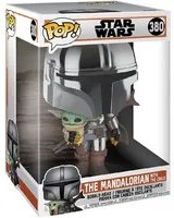 Figura POP Star Wars Mandalorian con Yoda Child 25 cm