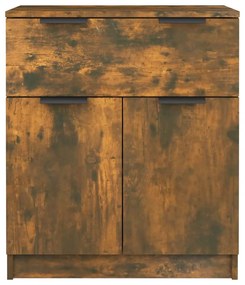 Credenza rovere fumo 60x30x70 cm in legno multistrato