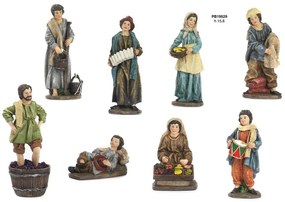 Set 8 Figurine Presepe in Resina da 15,6 cm - Decorazione Natalizia