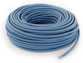 Cavo tessile H03VV-F 2 x 0.75 mm² L 50 m MERLOTTI blu avio matassa