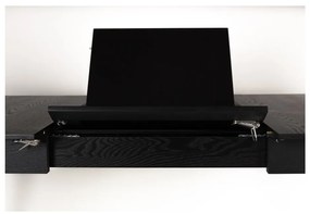 Tavolo da pranzo pieghevole nero , 120 x 80 cm Glimps - Zuiver