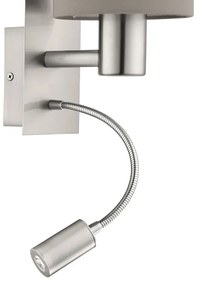 Eglo 96478 - Lampada LED flessibile PASTERI 1xE27/40W+LED/3,8W taupe