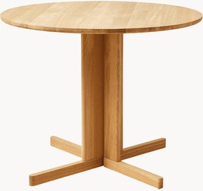 Tavolo rotondo in legno di quercia Trefoil