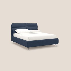 Jerry letto imbottito contenitore e cuscini reclinabili in tessuto smacchiabile T17 blu