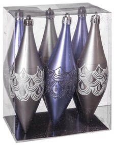 Ornamenti natalizi in set da 6 Icicle - Casa Selección