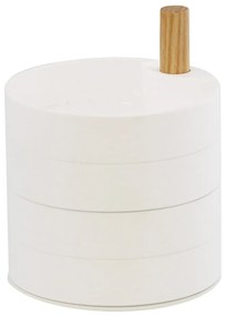 Portagioie bianco con dettagli in legno di faggio Tosca - YAMAZAKI