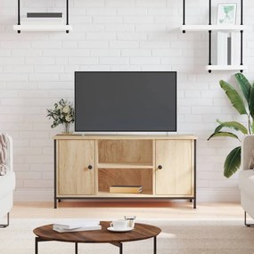 Mobile Porta Tv Rovere Sonoma 100x40x50 Cm İn Legno Multistrato /