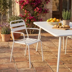 ROMANUS - poltrona da giardino impilabile in ferro