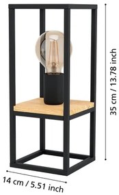 Eglo 99797 - Lampada da tavolo LIBERTAD 1xE27/40W/230V