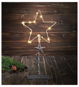 Decorazione luminosa grigia con motivo natalizio Vikhem - Markslöjd