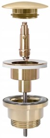 REA-A8585 - Scarico CLICK-CLACK per lavabo Ø 6,4 cm, oro spazzolato