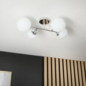 Brilagi - Plafoniera MALONY 4xE14/20W/230V cromo lucido