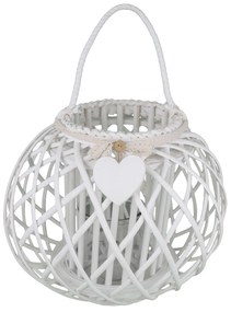 GISELE - lanterna in vimini tondo 20 x 32 cm