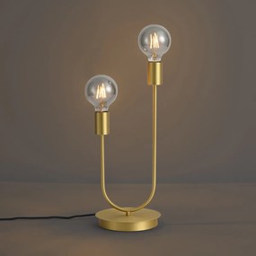 Lampada da tavolo Art Déco ottone 2 luci - Tuning