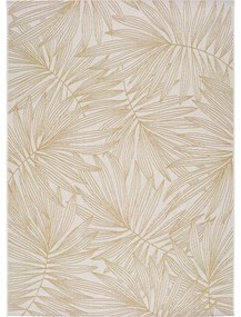 Tappeto da esterno beige , 135 x 190 cm Hibis Leaf - Universal