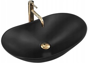 Lavabo da appoggio Rea Royal 60 Black Mat