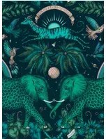 Clarke & Clarke Carta da parati Zambezi - Teal
