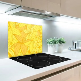 Tagliere in vetro Sfondo di fiori gialli 60x52 cm