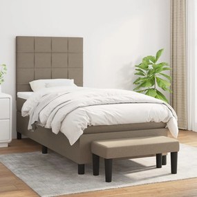 Giroletto A Molle Con Materasso Tortora 100x200 Cm İn Tessuto /