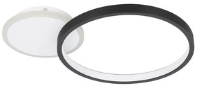 Plafoniera Moderna Gafares Alluminio Nero Luce Led Integrato 15W