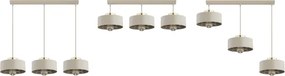 Brilagi - Lampadario a cavo SPRING 3xE27/60W/230V beige/oro