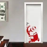 MINION - Adesivo murale wall sticker in vinile 55x75 cm Colore: Rosso