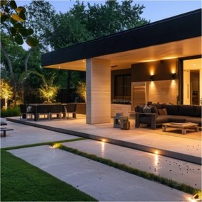 Applique da esterno QUERK 2xGU10/35W/230V IP54 15 cm nero