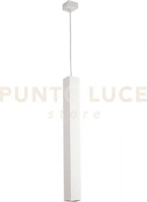 Lampadario a sospensione fluke quadrata bianca 1 luce attacco gu10 ...