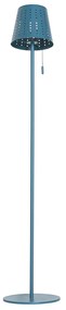 Lampada da terra per esterni blu con LED a 3 livelli di dimmerazione solare - Ferre