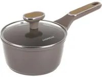 Casseruola antiaderente 16 cm Taupe con coperchio