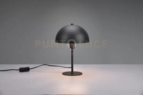 Nola lampada da tavolo metallo nero forma fungo h. 31cm 1 luce atta...
