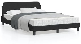 Giroletto Senza Materasso Nero 140x190 Cm İn Velluto /