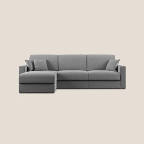 Best Divano letto angolare con penisola in tessuto smacchiabile QuickClean T08 grigio
