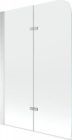 Mexen Felix paratia per vasca da bagno a 2 ante 100 x 140 cm, trasparente, cromo - 890-100-002-01-00