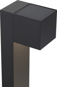 Lampada da esterno nera 65 cm con LED IP64, luce soffusa e solare - Charlene