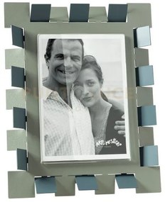 Portafoto di design vertigo maxi giada ,petrolio in ferro e polimet...