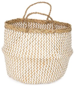 Cesto portaoggetti in seagrass chiaro , ⌀ 35 cm Zic Zac - Compactor