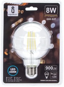 Lampadina LED G95 E27/8W/230V 6500K - Aigostar