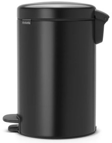 Bidone in acciaio nero opaco 12 l NewIcon - Brabantia