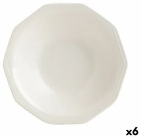 Piatto Fondo Churchill Artic Ceramica Bianco servizio di piatti (6 Unità) (ø 21,5 cm)